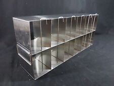 USA SCIENTIFIC Stainless Steel 12-Section Multi Well Plate Upright Freezer Rack