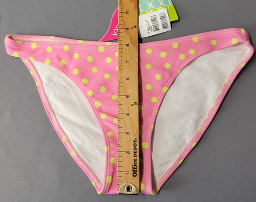 Agua Doce Polka Dot Full Bikinihose Badeanzug Damen Rosa Gelb Gefüttert Neu - Bild 3 von 10