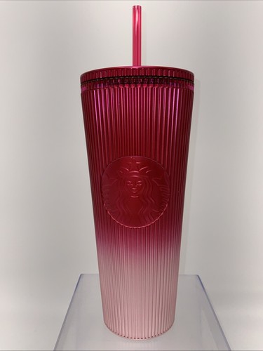 New 2024 Starbucks Holliday Tumbler 24oz Pink Faded - Picture 1 of 8