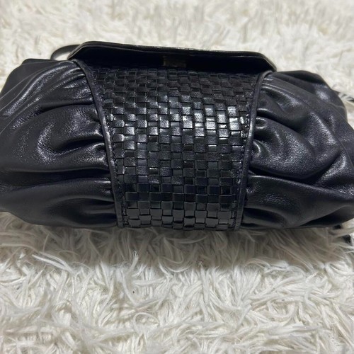 FENDI Vintage Black Shoulder Bag Crossbody Leather used - Picture 6 of 17