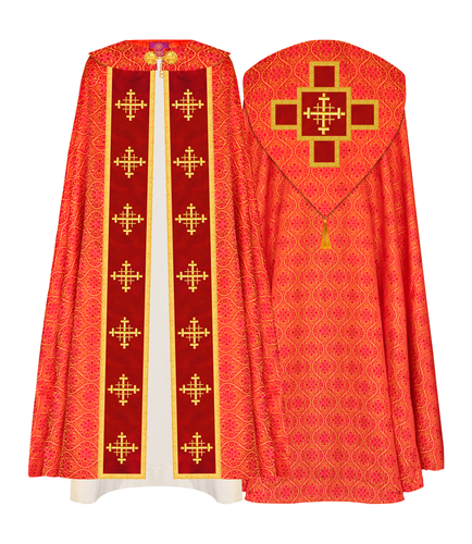 Traditional Gothic Style Cope Vestment for Church Events - Picture 4 of 16
