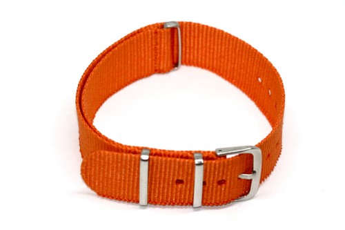20MM ORANGE NYLON FIT G10 BALLISTIC RAF MILITARY SPORT DIVER WATCH BAND STRAP - Imagen 1 de 2