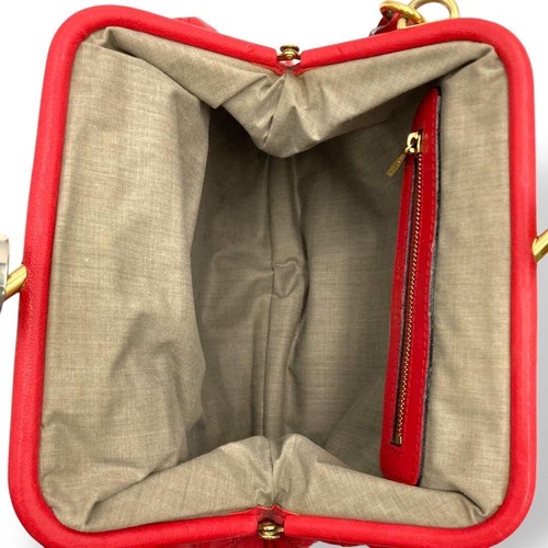 MARC JACOBS Shoulder Bag / Chain Purse Stam Red Bag - Quilted kiss-lock Clasp - Picture 3 of 10
