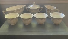 Royal China Warranted 22 KT Gold Lot Of 8 Tea Set