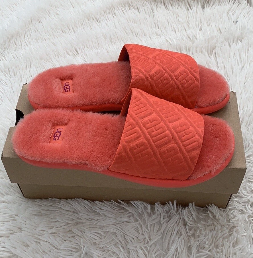 Nuovi sandali UGG Fifi finti shearling slide taglia 7