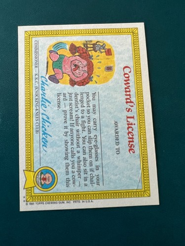 Garbage Pail Kids Series 1 1985 completa tu conjunto GPK 1ª selección de U OS1 mate *NL* - Imagen 264 de 482