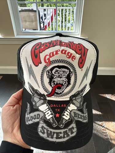 2 GAS MONKEY GARAGE Dallas Texas Blood Sweat and Beers Baseball Cap Hats - Picture 2 of 19