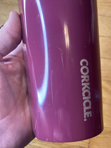 Corkcicle Triple Insulated Cup 16 oz Gloss Merlot Tumbler with Lid - Picture 8 of 8