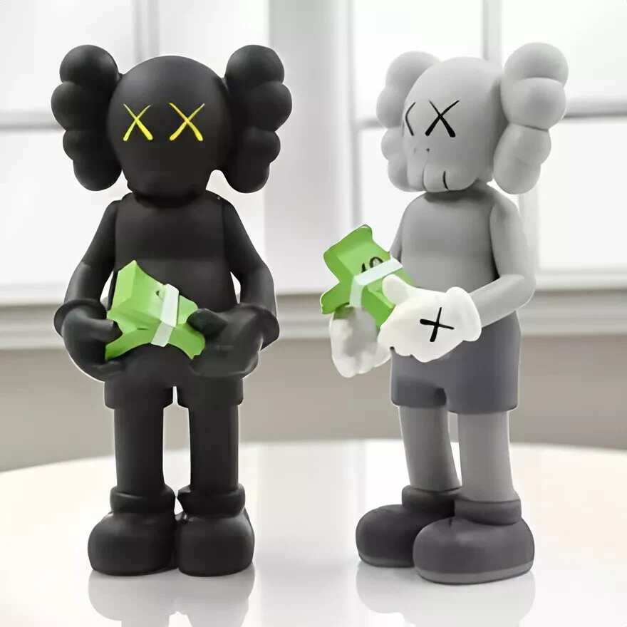 Kaws Companion Counting Money Action Figure Statue 12in Art Decor
