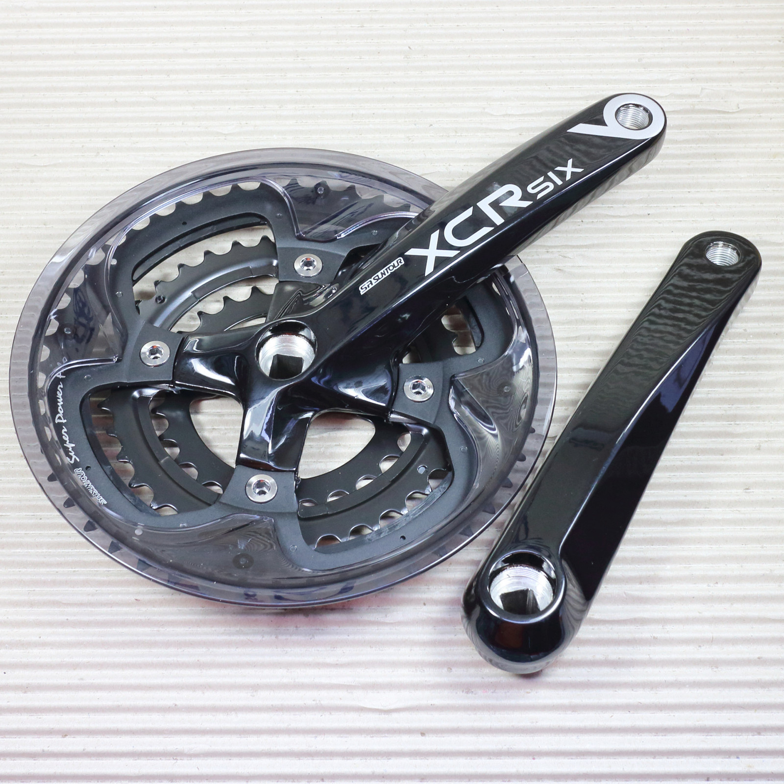 SR SUNTOUR 3 fach Kurbel CW14 XCR six 48 36 26 Zähne 175 mm 4-kant schwarz SR SUNTOUR 3 fach Kurbel CW14 XCR six 48 36 26 Zähne 175 mm 4-kant schwarz