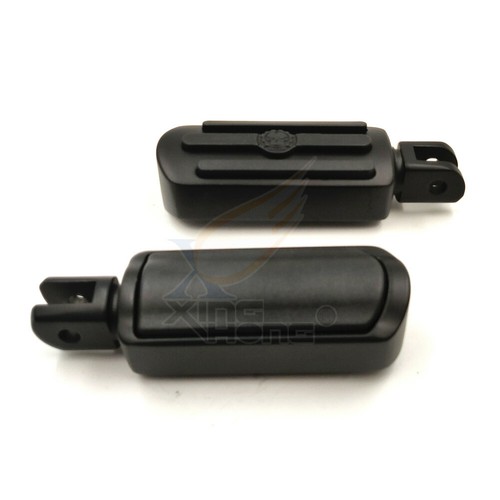 Black Rubber Footpegs For Harley Street Bob Sport Glide Low Rider Breakout 18- - Picture 7 of 8