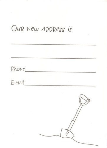 Tarjetas de anuncio Gardener Garden New Roots Home Address We Moved - Juego de 8 - Imagen 2 de 3