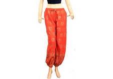 Women's Bollywood Style Designer Rayon Casual Yoga/Aladdin/Harem Pant Orange