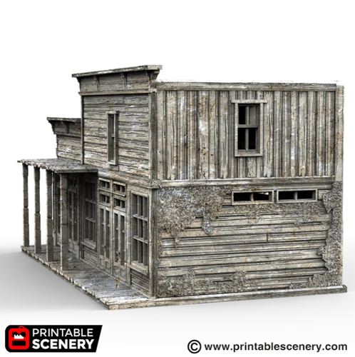 Tienda General - Edificio del Salvaje Oeste - Miniaturas de terreno de mesa - Imagen 4 de 8