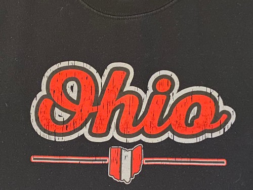 Script Ohio Crewneck Sweatshirt Ohio State Themed Scarlet And Gray Size Small - Picture 4 of 10