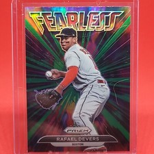 2022 Panini Green Prizm Rafael Devers Fearless   FL-12