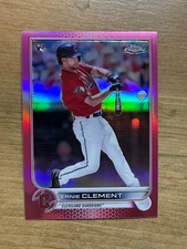 Ernie Clement 2022 Topps Chrome Rookie  #145 Pink Refractor Cleveland Guardians