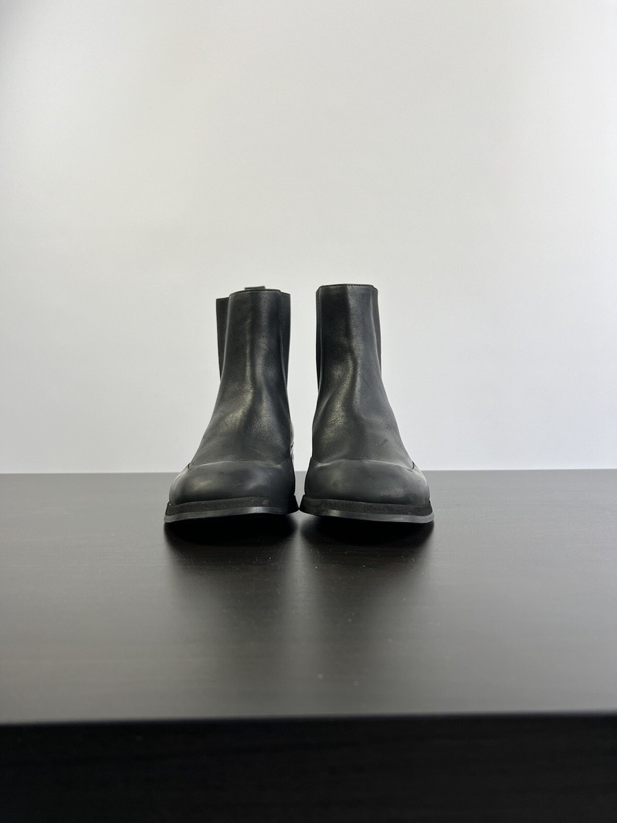 The Row Women's Garden Leather With Rubber Chelsea Boots The Row Women's Garden Leather With Rubber Chelsea Boots