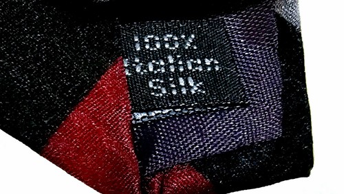 Herren Krawatte: Gianfranco Ruffini: Schwarz/Mehrfarbig Abstrakt 100% Italienische Seide - Bild 4 von 5