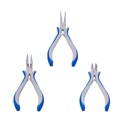 Blau Schmuck Werkzeug Zangen Sets Rund Nase & Seitenschneider Zange & Drahtschneider
