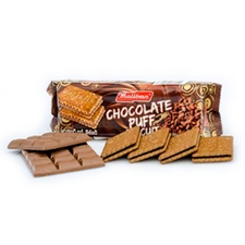 Chocolate Puff Real Chocolate Cream Tea Biscuit Sri Lankan Cookies Pack 200g 