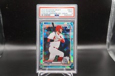ALEC BURLESON 2020 Bowman Chrome Draft Sapphire Aqua #'d 19/20 PSA 9 MINT RARE