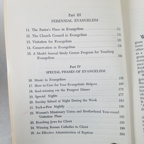 Southern Baptist Program of Evangelism w/ Pullout Poster by C E Matthews - 1956 - Foto 11 di 19