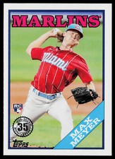 2023 Topps 1988 35th (Series 1) Max Meyer #T88-50 Miami Marlins