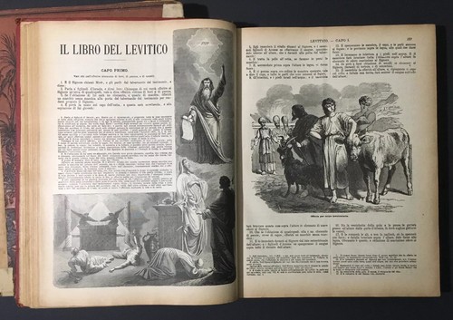 La Bibbia Vecchio e Nuovo Testamento Antonio Martini Large Vol I & II Set 1911 - Bild 4 von 14