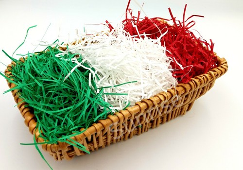3 x 100g Reusable RED/GREEN/WHITE Mixed Christmas Color Luxury Shredded Paper   - Picture 1 of 5