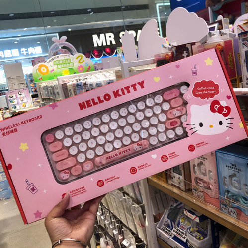Miniso Sanrio characters Hello Kitty No Noise Wireless Keyboard NEW Gift - Picture 6 of 6