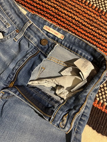 Jeans Levi's 721 25 28 Premium ajustados tiro alto etiqueta 28 28 elásticos publicación gratuita Reino Unido - Imagen 11 de 20