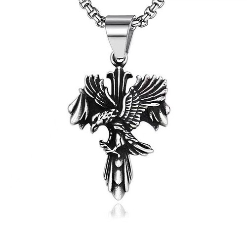 Hip hop cross necklace trendy men's women pendant jewelry alloy accessories - Picture 41 of 59