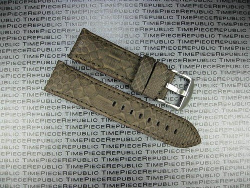 22mm PYTHON Skin Leather Strap Red Blue Watch Band Tang Buckle for PANERAI 1950 - Picture 11 of 32