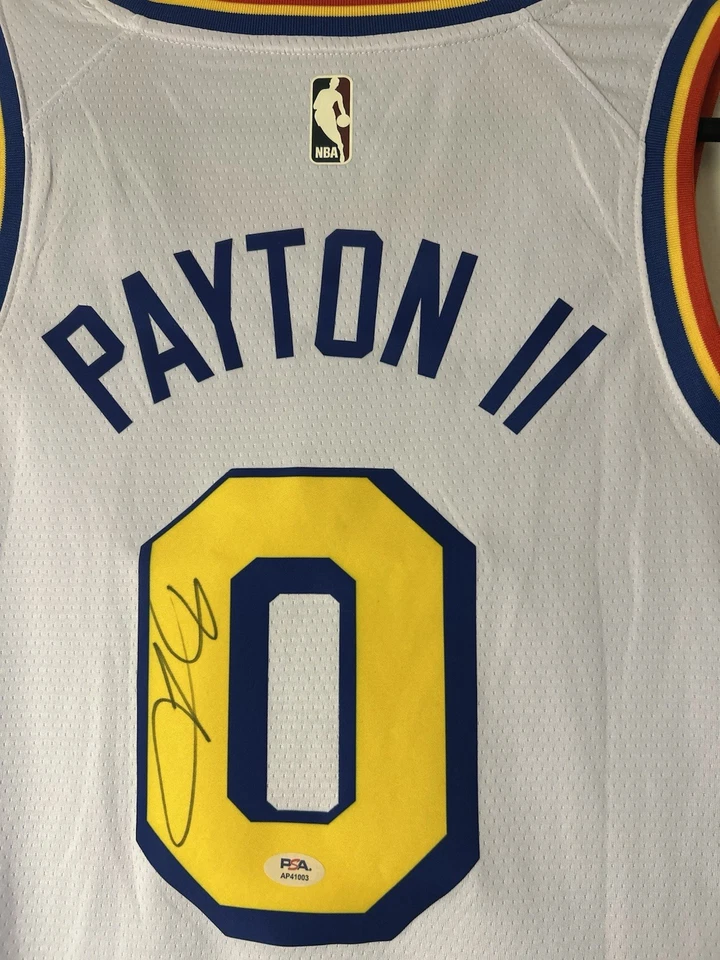 Gary Payton ii Signed Golden State Warriors Jersey Autographed PSA/DNA - Image 2 of 4