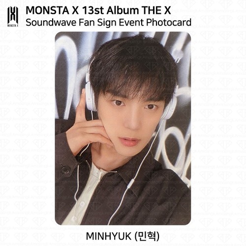 MONSTA X The 13th Mini Album THE X Soundwave Fan Sign Event Photocard KPOP - Picture 9 of 13