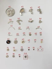 Jaeger LeCoultre Cal 497 Part Movement Balance Wheel Spring Bridge Watch