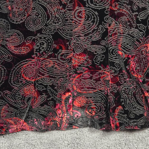 Top Perceptions donna donna due pezzi velluto look burn out taglia 14W - Foto 13 di 21