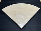 NEW 9'' X 9'' X 1/2'' Round Edge Crema Marfil Corner Marble Shelf Both Polished