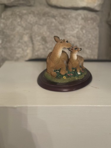 Vintage 1998 Living Stones Inc. I Deer & Fawn Spring Interlude Figure - Picture 3 of 6