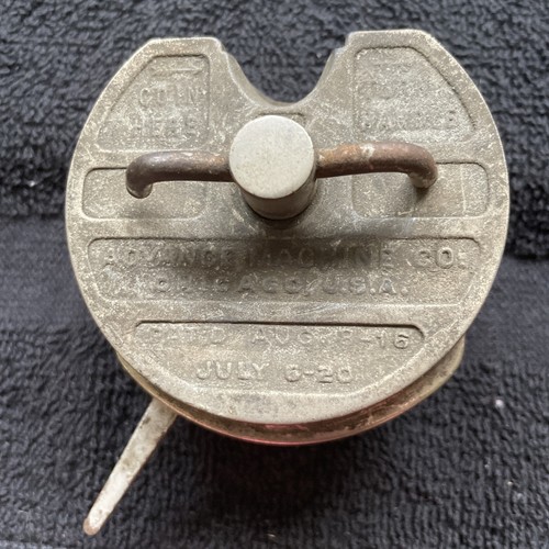 One Cent Penny 1920's Coin Operated Vending Machine Dispenser Advance Machine Co