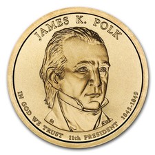 2009-P James K. Polk $1 Dollar Presidential Coin UNC