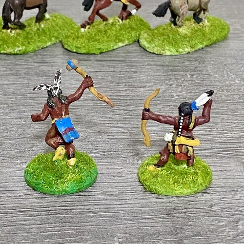 De colección 25mm Nativos Norteamericanos Metal Pintado 11 Figuras Dixon Miniaturas Juegos de Guerra - Imagen 14 de 17