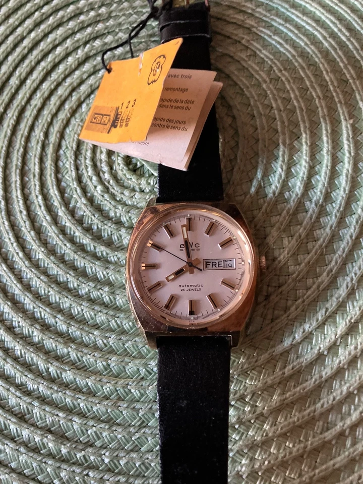 BWC, Automatik, "Neu", BWC Lederband, Versiegelt, Day Date, läuft - Bild 2 von 4