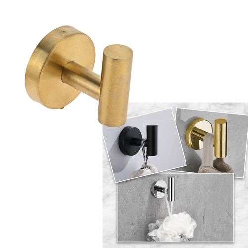2Pcs Gold Bathroom Towel Hook for Bathroom Kitchen Outdoor Shower Laundry Room - Picture 11 of 11