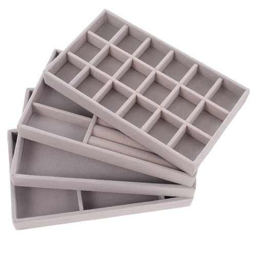 4 Pcs Earring Holder Box Practical Jewelry Display Case Organizer Storage - Picture 1 of 12