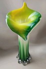 Jack in The Pulpit/Calla Lilly Flower 11 Pier 1 One Vase Yellow Green White