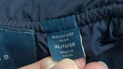 Perry Ellis Puffer Vest Men's Size XL Full Zip Blue Insulated Jacket Pockets - Picture 7 of 12