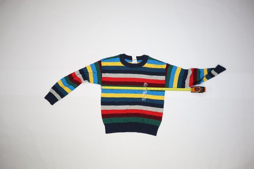 GAP Kids Sweater Boys Large 10 Crazy Stripe Multicolor Cotton Pullover New Tag - Picture 9 of 10