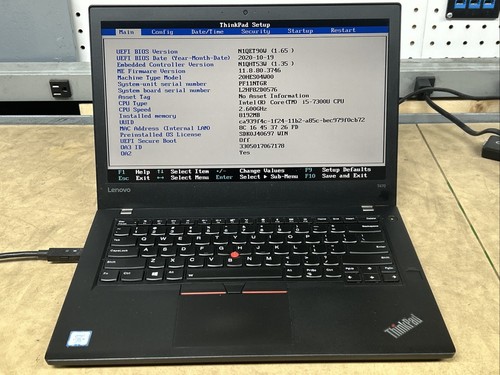 Lenovo ThinkPad T470, i5-7300U, 8GB RAM, 500GB SSD, ohne OS - Bild 1 von 5